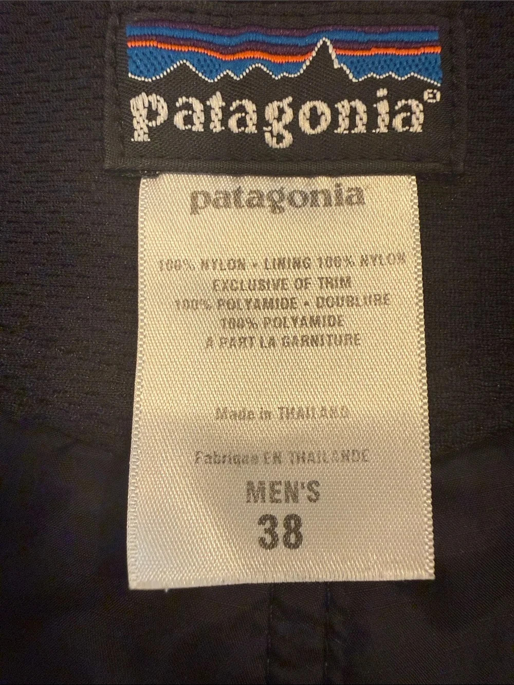 Patagonia Men’s Navy Printed Swim Board Shorts - size 38